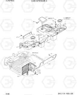 5140 CAB INTERIOR 3 HL757TM-9, Hyundai