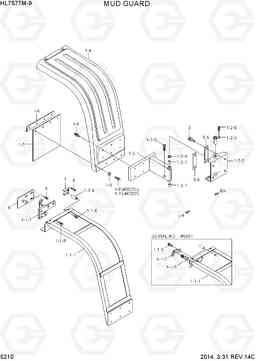 5210 MUD GUARD HL757TM-9, Hyundai