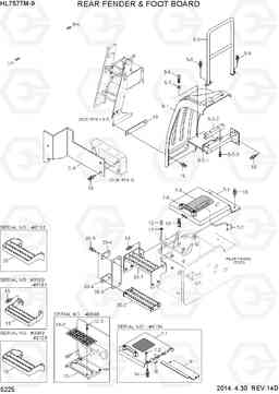 5225 REAR FENDER & FOOT BOARD HL757TM-9, Hyundai