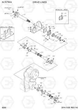 6030 DRIVE LINES HL757TM-9, Hyundai