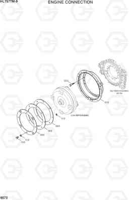 6070 ENGINE CONNECTION HL757TM-9, Hyundai