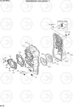 6110 GEARBOX HOUSING 1 HL757TM-9, Hyundai