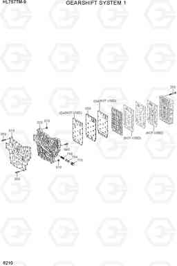 6210 GEARSHIFT SYSTEM 1 HL757TM-9, Hyundai