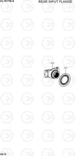 6410 REAR INPUT FLANGE(-#0064) HL757TM-9, Hyundai