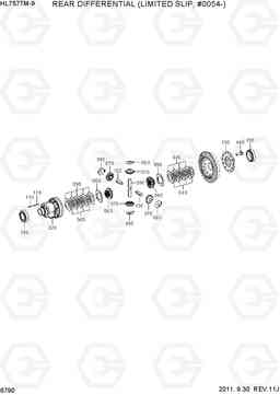 6790 REAR DIFFERENTIAL(LIMITED SLIP, #0065-) HL757TM-9, Hyundai