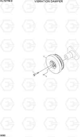 9080 VIBRATION DAMPER HL757TM-9, Hyundai