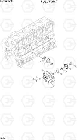 9190 FUEL PUMP HL757TM-9, Hyundai