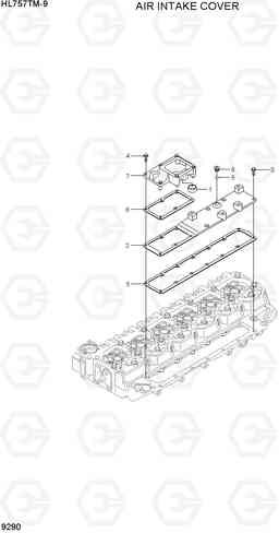 9290 AIR INTAKE COVER HL757TM-9, Hyundai