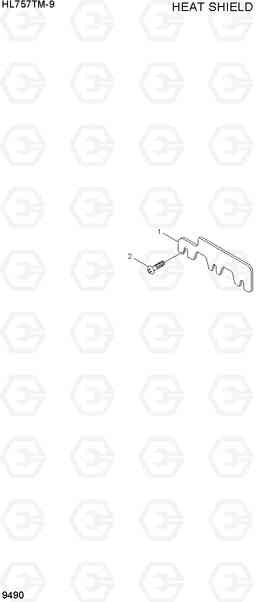 9490 HEAT SHIELD HL757TM-9, Hyundai