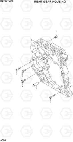 A050 REAR GEAR HOUSING HL757TM-9, Hyundai