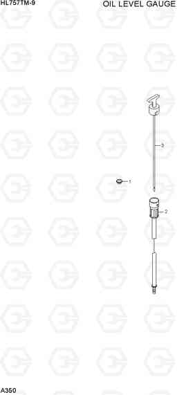 A350 OIL LEVEL GAUGE HL757TM-9, Hyundai