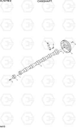 A410 CAMSHAFT HL757TM-9, Hyundai