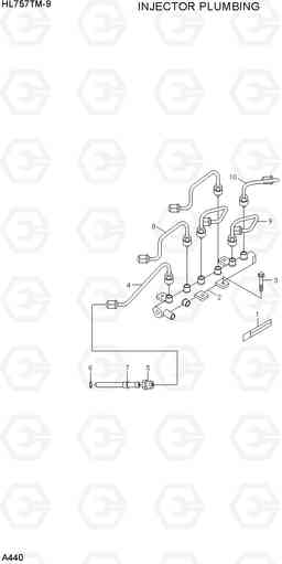 A440 INJECTOR PLUMBING HL757TM-9, Hyundai