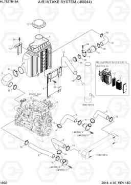 1050 AIR INTAKE SYSTEM(-#0044) HL757TM-9A, Hyundai