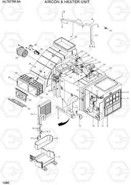 1080 AIRCON & HEATER UNIT HL757TM-9A, Hyundai