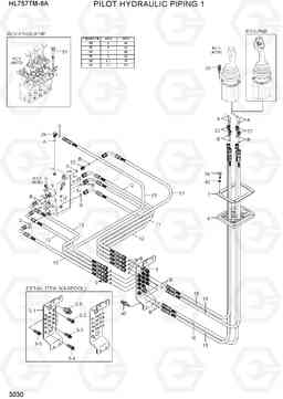 3030 PILOT HYDRAULIC PIPING 1 HL757TM-9A, Hyundai