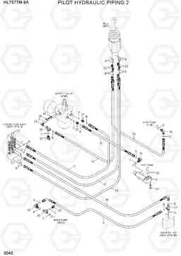 3040 PILOT HYDRAULIC PIPING 2 HL757TM-9A, Hyundai