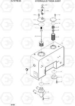 3130 HYDRAULIC TANK ASSY HL757TM-9A, Hyundai