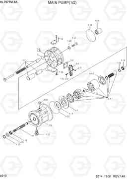 4010 MAIN PUMP(1/2) HL757TM-9A, Hyundai