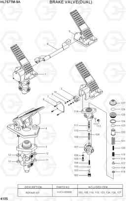 4105 BRAKE VALVE(DUAL) HL757TM-9A, Hyundai