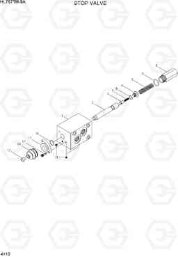 4110 STOP VALVE HL757TM-9A, Hyundai