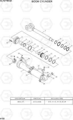 4150 BOOM CYLINDER HL757TM-9A, Hyundai