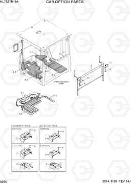 5075 CAB OPTION PARTS HL757TM-9A, Hyundai