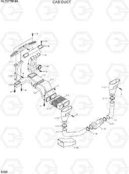 5150 CAB DUCT HL757TM-9A, Hyundai