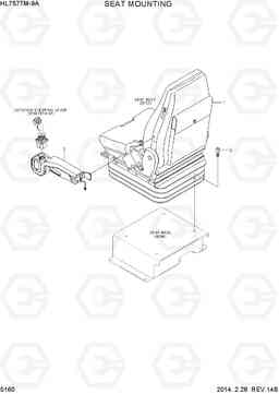 5160 SEAT MOUNTING HL757TM-9A, Hyundai