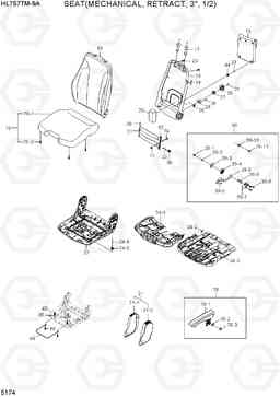 5174 SEAT(MECHANICAL, RETRACT, 3