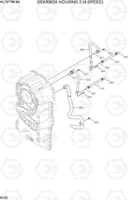 6120 GEARBOX HOUSING 2(4-SPEED) HL757TM-9A, Hyundai