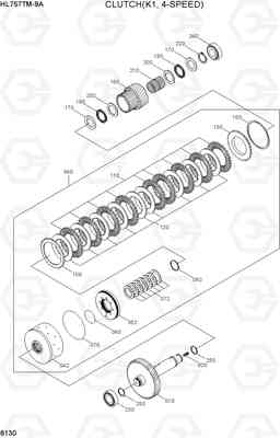 6130 CLUTCH(K1, 4-SPEED) HL757TM-9A, Hyundai