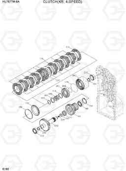 6180 CLUTCH(KR, 4-SPEED) HL757TM-9A, Hyundai