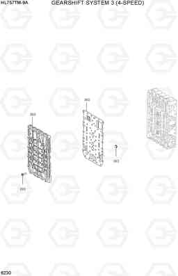 6230 GEARSHIFT SYSTEM 3(4-SPEED) HL757TM-9A, Hyundai