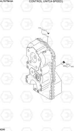 6240 CONTROL UNIT(4-SPEED) HL757TM-9A, Hyundai