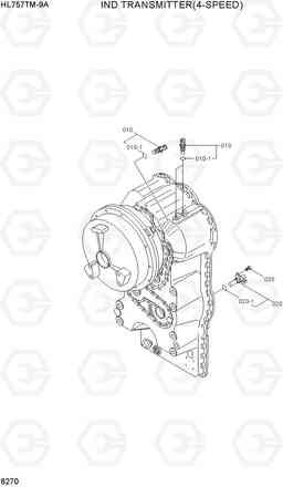 6270 IND TRANSMITTER(4-SPEED) HL757TM-9A, Hyundai