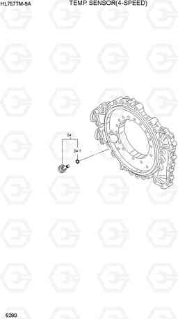 6280 TEMP SENSOR(4-SPEED) HL757TM-9A, Hyundai