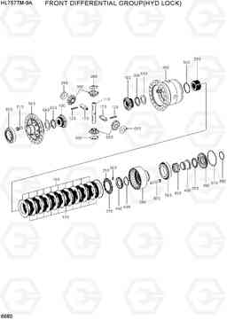 6680 FRONT DIFFERENTIAL GROUP(HYD LOCK) HL757TM-9A, Hyundai