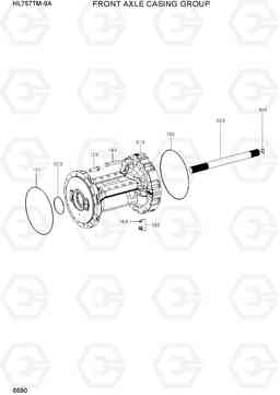 6690 FRONT AXLE CASING GROUP HL757TM-9A, Hyundai