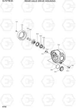 6750 REAR AXLE DRIVE HOUSING HL757TM-9A, Hyundai