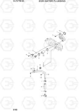 9180 EGR WATER PLUMBING HL757TM-9A, Hyundai