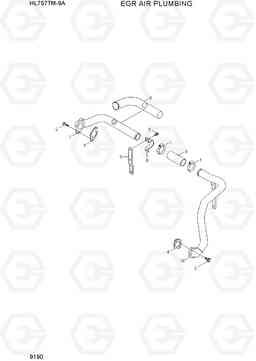 9190 EGR AIR PLUMBING HL757TM-9A, Hyundai