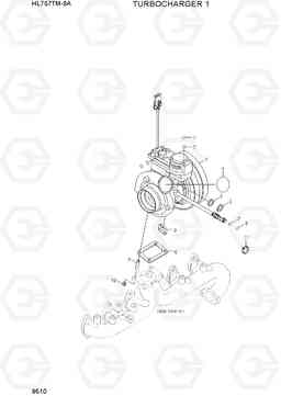 9510 TURBOCHARGER 1 HL757TM-9A, Hyundai