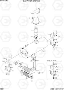 1060 EXHAUST SYSTEM HL757TM-7, Hyundai