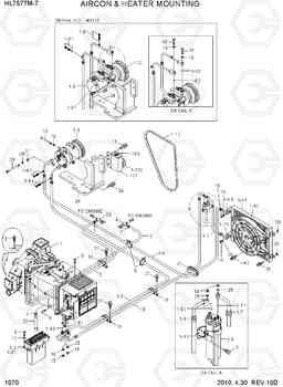 1070 AIRCON & HEATER MOUNTING HL757TM-7, Hyundai