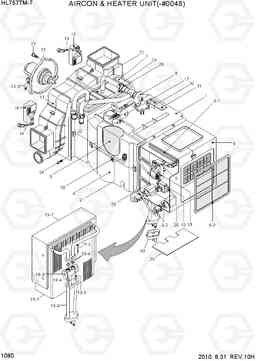 1080 AIRCON & HEATER UNIT(-#0048) HL757TM-7, Hyundai