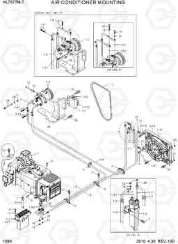 1090 AIR CONDITIONER MOUNTING HL757TM-7, Hyundai