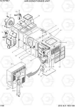 1100 AIR CONDITIONER UNIT HL757TM-7, Hyundai