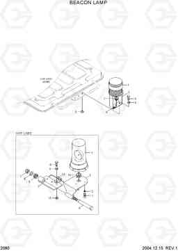 2080 BEACON LAMP HL757TM-7, Hyundai