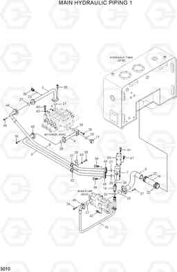 3010 MAIN HYDRAULIC PIPING 1 HL757TM-7, Hyundai